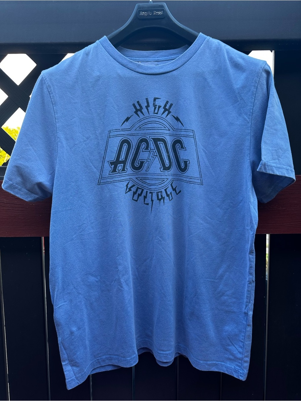 AC/DC High Voltage Graphic Tee Blue L